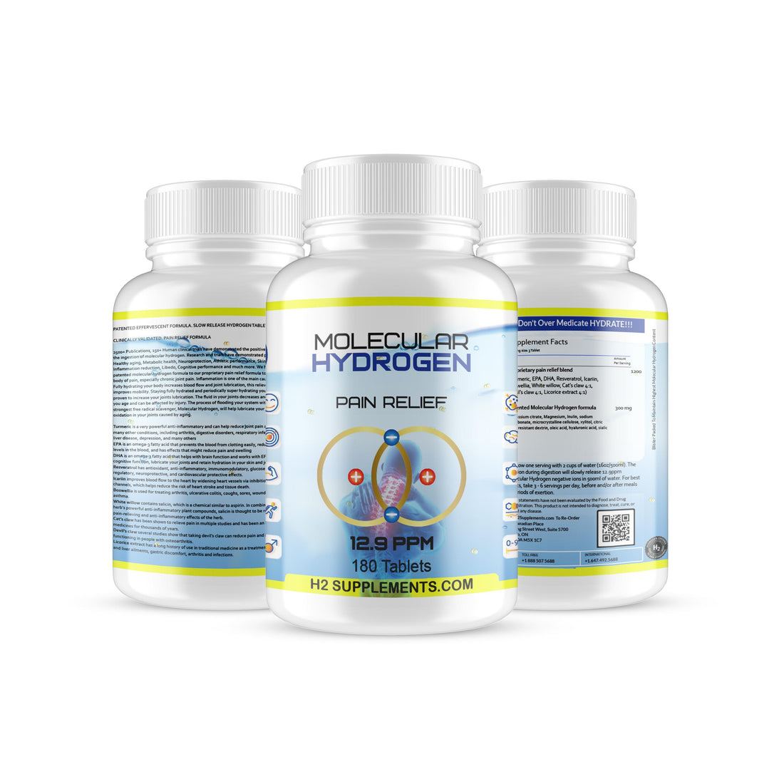 Molecular Hydrogen Natural Pain Relief Tablets