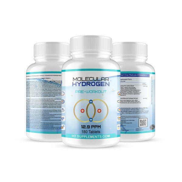 Molecular Hydrogen Pre-Workout Bottle 180 Tablets