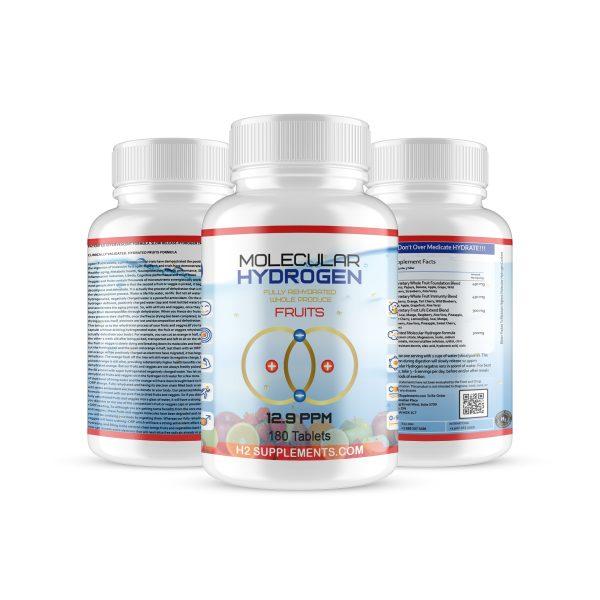 Molecular Hydrogen Fully Rehydrated Whole Produce Tablets