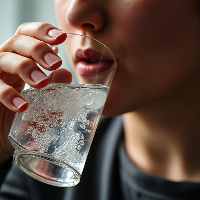 bubbles in water glass